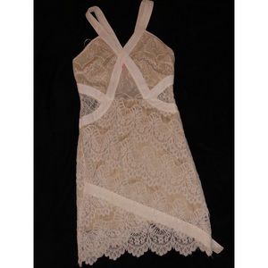 Cream and White Lace dress
